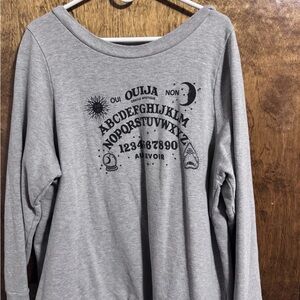ModCloth 1X Ouija Board Graphic Sweatshirt